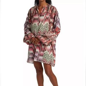 NWT CHUFY Pia Blouson Sleeve Minidress SZ L